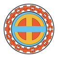 Isolated china circle vector design