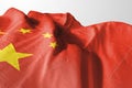 Isolated China Flag waving 3d Realistic China Flag Rendered Royalty Free Stock Photo