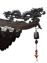 Isolated chinese dragon and bell