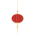 Isolated chinese lantern icon Flat design Vector Royalty Free Stock Photo