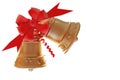 Isolated Christmas Bells with clipping path Royalty Free Stock Photo