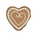 Isolated christmas gingerbread icon