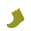 Isolated christmas sock sketch icon Vector