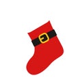 Isolated christmas sock sketch icon Vector