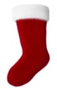 Isolated Christmas Stocking