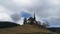 Isolated church on a hill 2