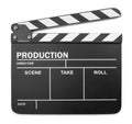 Isolated clapperboard
