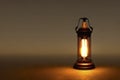 isolated classic kerosene lamp Royalty Free Stock Photo