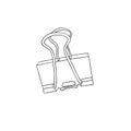 Sketch illustration of a paper clip