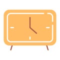 Isolated clock yellow