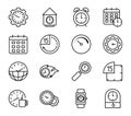 Isolated clocks instruments icon set vector design Royalty Free Stock Photo