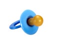 Isolated Close Up of Blue Baby Dummy Royalty Free Stock Photo