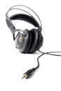 Isolated closed dj headphones Royalty Free Stock Photo