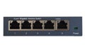 Closeup 5 port gigabit ethernet network switch Royalty Free Stock Photo