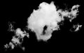 Isolated cloud over black. Design elements Royalty Free Stock Photo