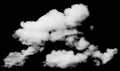 Isolated cloud over black. Design elements Royalty Free Stock Photo