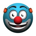 Isolated clown emote
