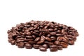 Isolated coffee beans white background Royalty Free Stock Photo