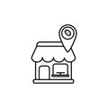 Isolated coffee store icon line design