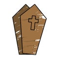 Isolated coffin icon