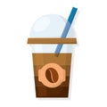 Isolated cold coffe cup
