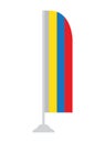 Isolated Colombian flag