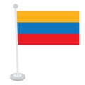 Isolated Colombian flag