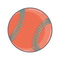 Isolated colored baseball ball toy icon flat design Vector