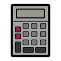 Isolated colored calculator icon