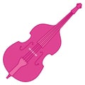 Isolated colored cello musical instrument icon Vector