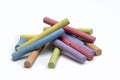 Isolated colored chalk