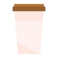Isolated colored coffee plastic cup icon Vector Royalty Free Stock Photo
