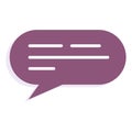 Isolated colored communication bubble chat icon Vector