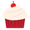 Isolated colored cupcake icon