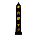Isolated colored egypt obelisk icon Vector Royalty Free Stock Photo