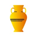 Isolated colored egypt pottery icon Vector