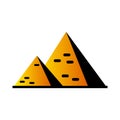 Isolated colored egypt pyramid icon Vector Royalty Free Stock Photo
