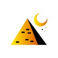 Isolated colored egypt pyramid icon Vector Royalty Free Stock Photo