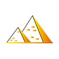 Isolated colored egypt pyramid icon Vector Royalty Free Stock Photo