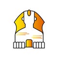 Isolated colored egypt sphynx icon Vector Royalty Free Stock Photo