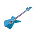 Isolated colored electric guitar musical instrument Vector Royalty Free Stock Photo