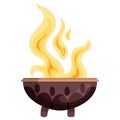 Isolated colored fire blaze icon Vector