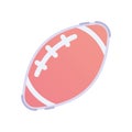 Isolated colored football ball icon Vector