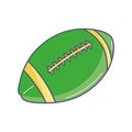 Isolated colored football ball toy icon flat design Vector