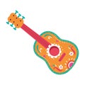 Isolated colored guitar musical instrument Vector Royalty Free Stock Photo