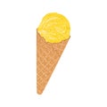 Isolated colored ice cream sketch icon Vector Royalty Free Stock Photo