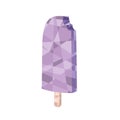 Isolated colored low poly popsicle candy icon Vector