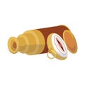 Isolated colored navigation telescope icon Flat design Vector Royalty Free Stock Photo