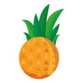 Isolated colored pineapple sketch icon Vector Royalty Free Stock Photo