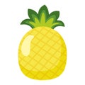 Isolated colored pineapple sketch icon Vector Royalty Free Stock Photo